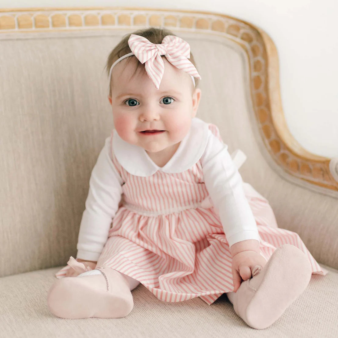 Thea Sage & Pink Wrap Dress (EUC 18-24M)