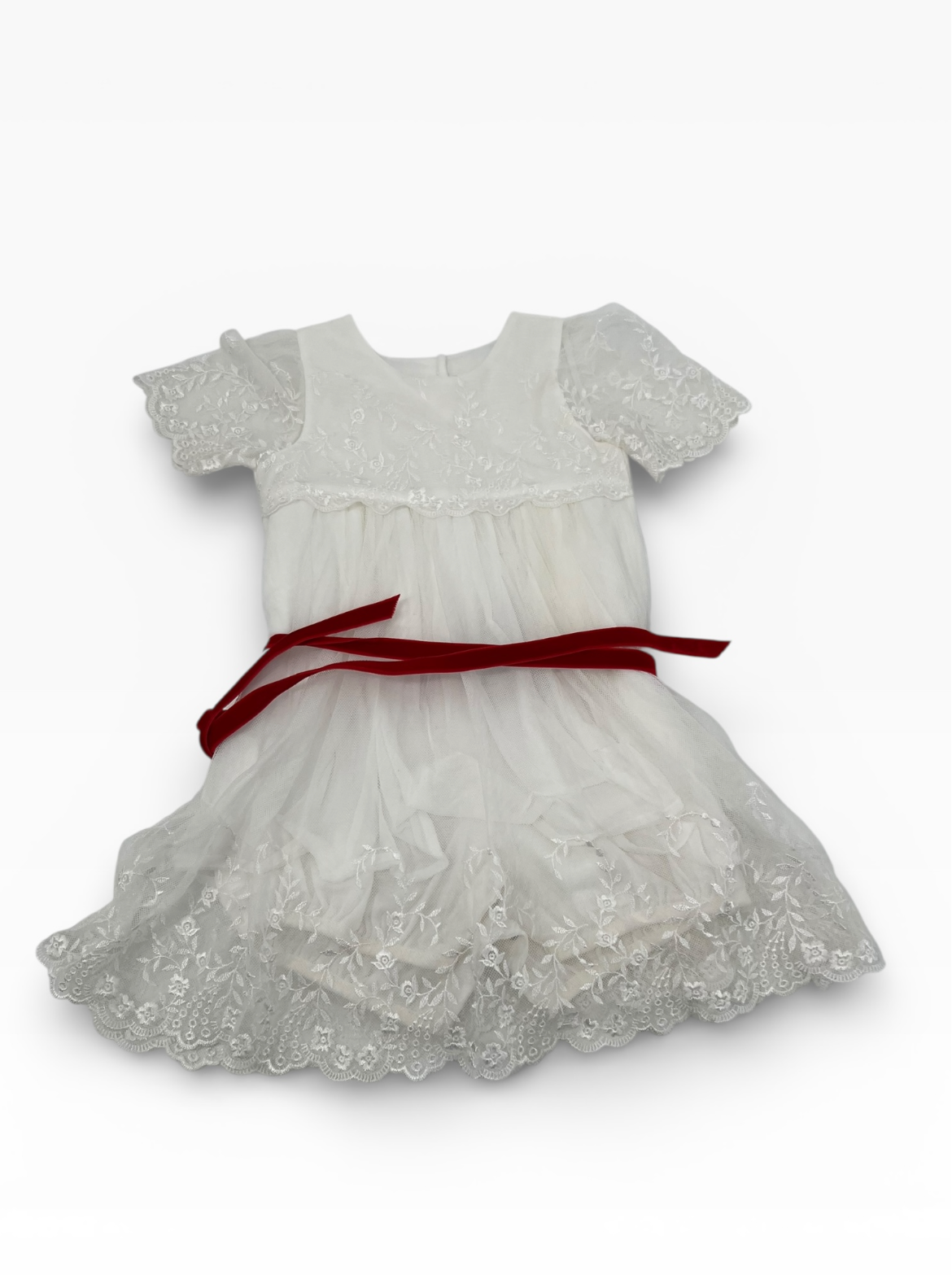 Ella Holiday Romper Dress (6-12M) EUC