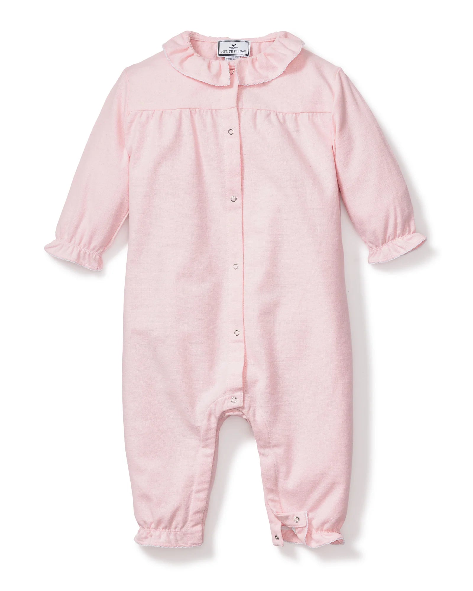 Baby's Flannel Madeline Romper in Pink (EUC 6-12M)