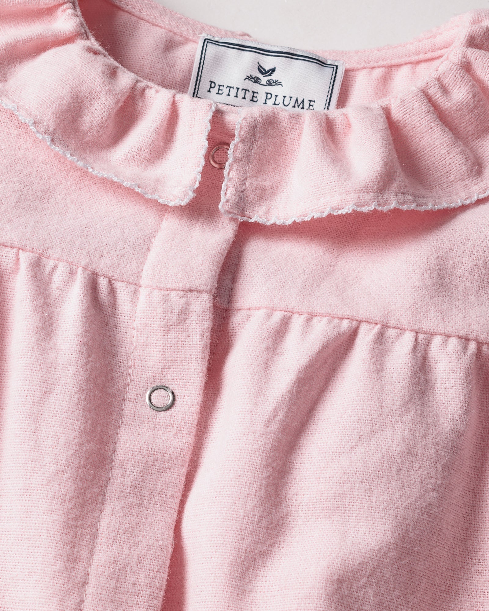 Baby's Flannel Madeline Romper in Pink (EUC 6-12M)