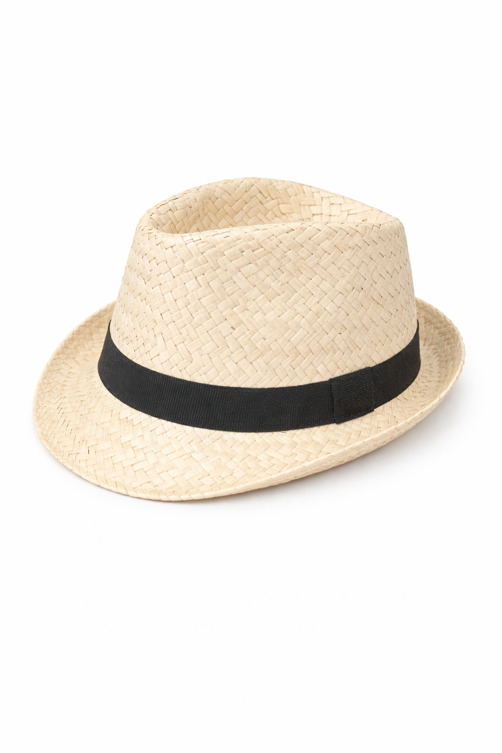 Boys Straw Fedora (Size 12-24) EUC