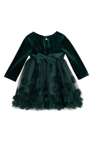 Velvet & Soutache Party Dress (Size 18M)