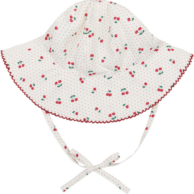 Baby slate Cherry sun hat (Size: 12-18M) NWOT