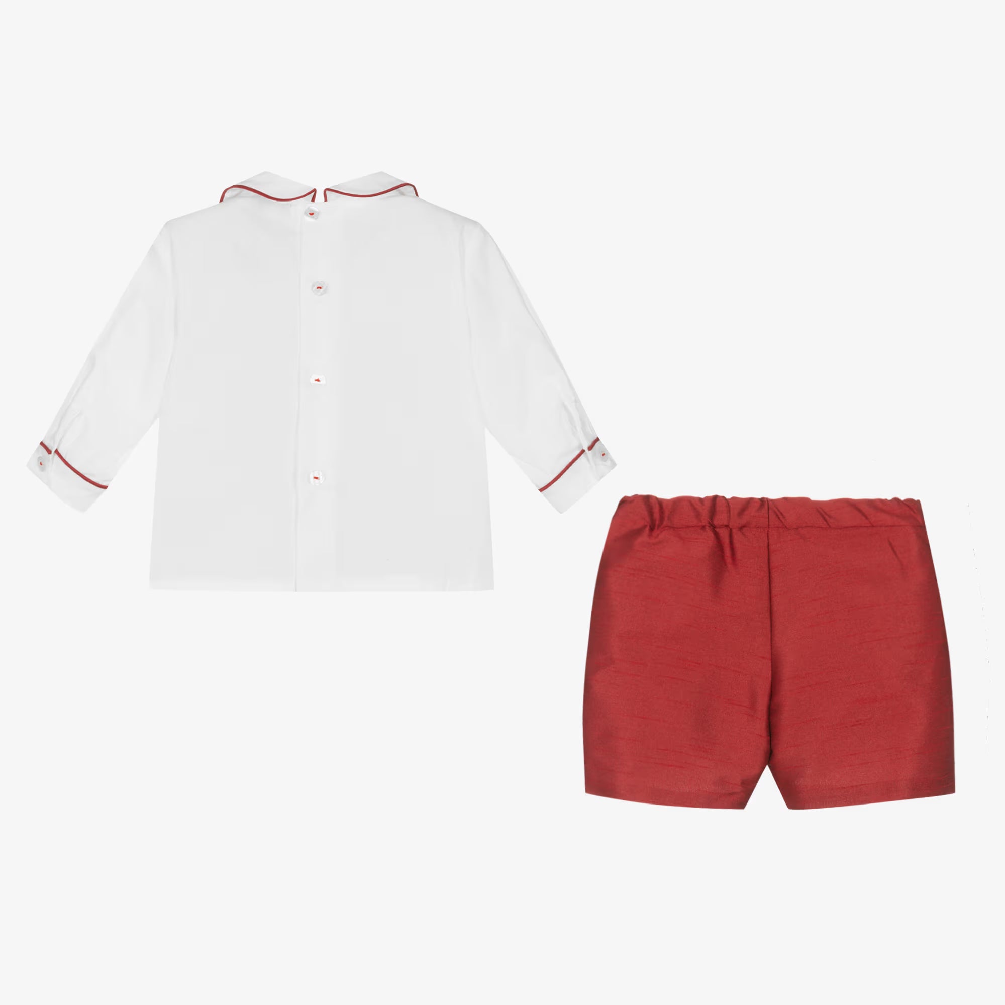Boys Crimson Hand Smoked Outfit Set (NWT 36M) 3T