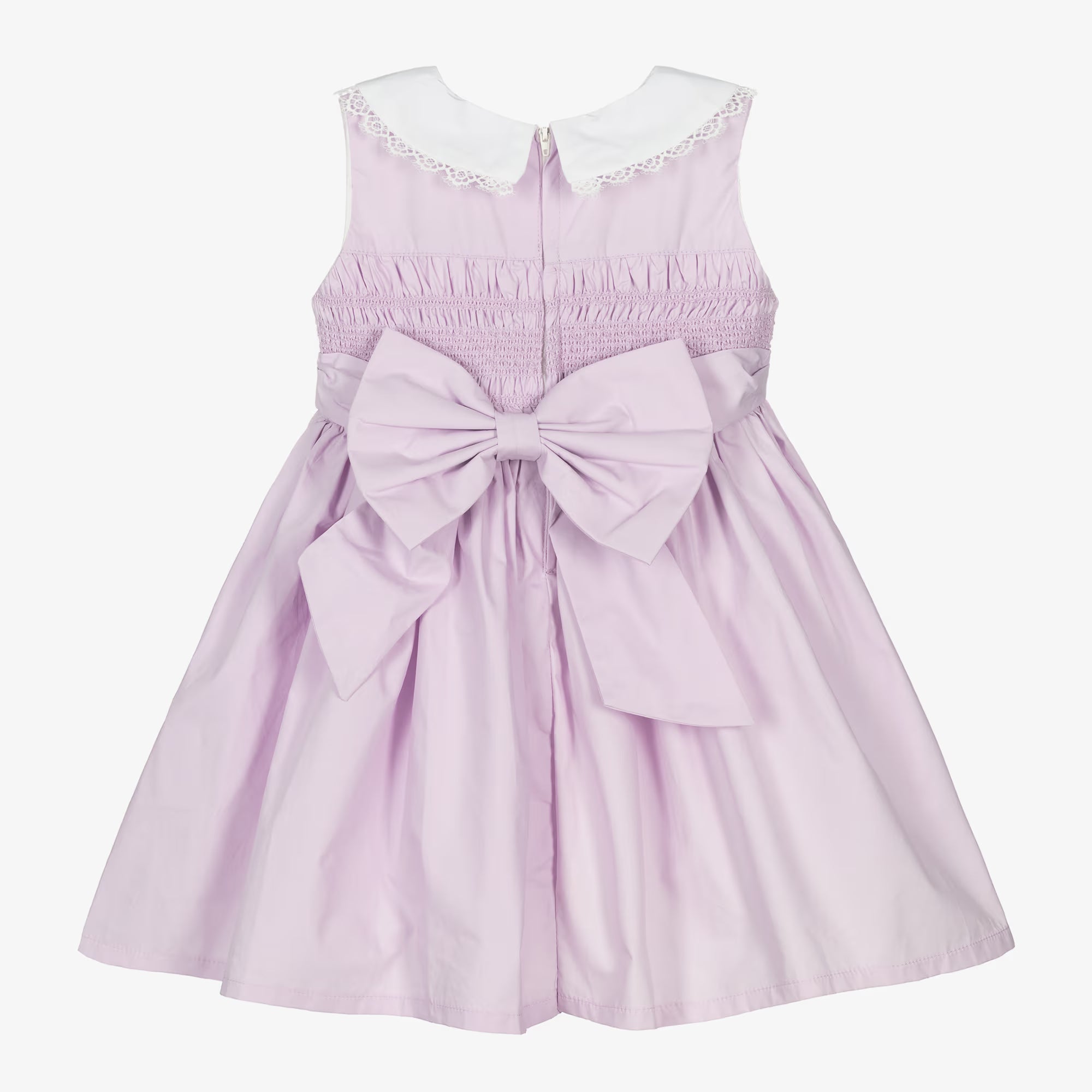 Girls Purple Cotton Smocked Dress (EUC 18-24M)