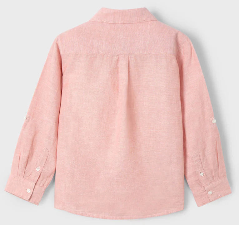 Mayoral Boys Linen Long Sleeve Button Down (EUC 3T)