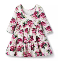 The Everyday 3/4 Sleeve White Floral Dress (Size 12-18M) NWOT