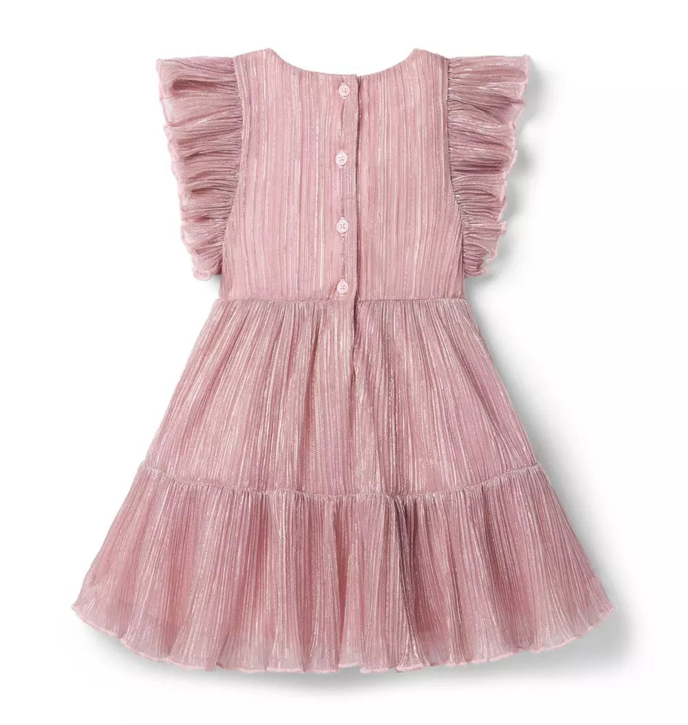 Janie And Jack The Pleated Shimmer Dress (NWT 18-24M)