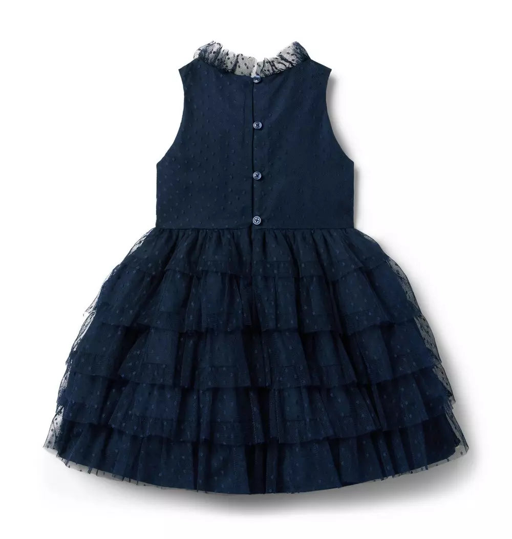 Dot Tiered Ruffle Dress (18-24M) NWT