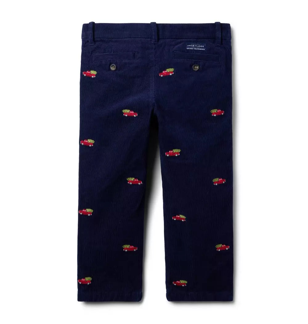 The Embroidered Holiday Corduroy Pant (2T) EUC