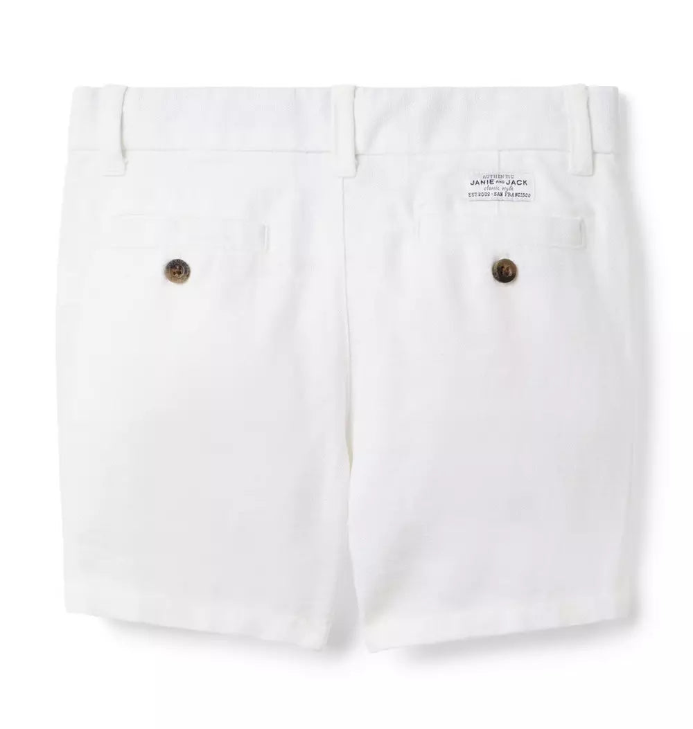 Linen-Cotton White Short (EUC 3T)