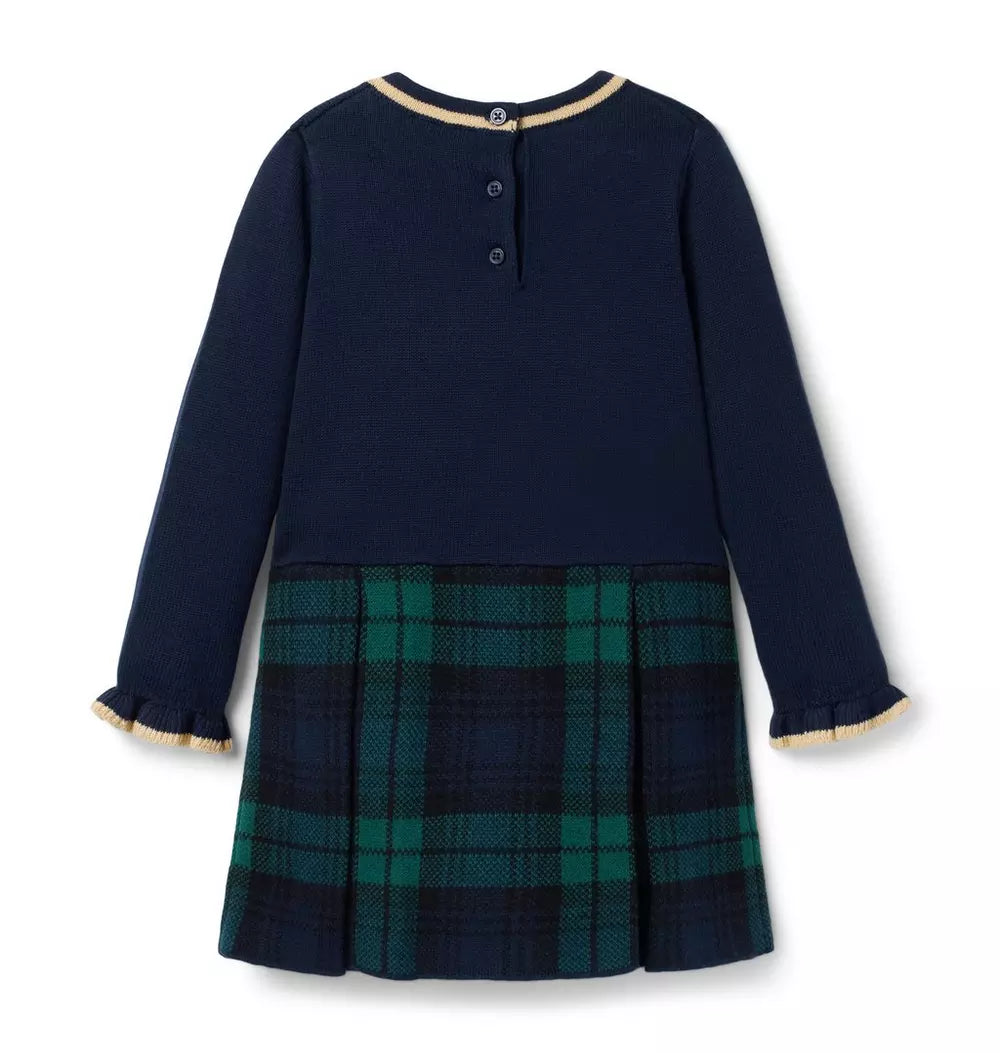 The Tartan Sweater Dress (Size 18-24M) NWOT