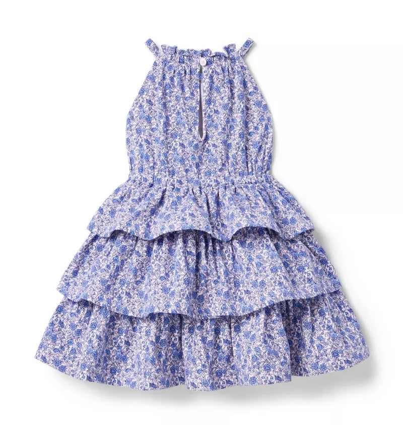 Floral Tiered Ruffle Dress (Size 12-18M) EUC