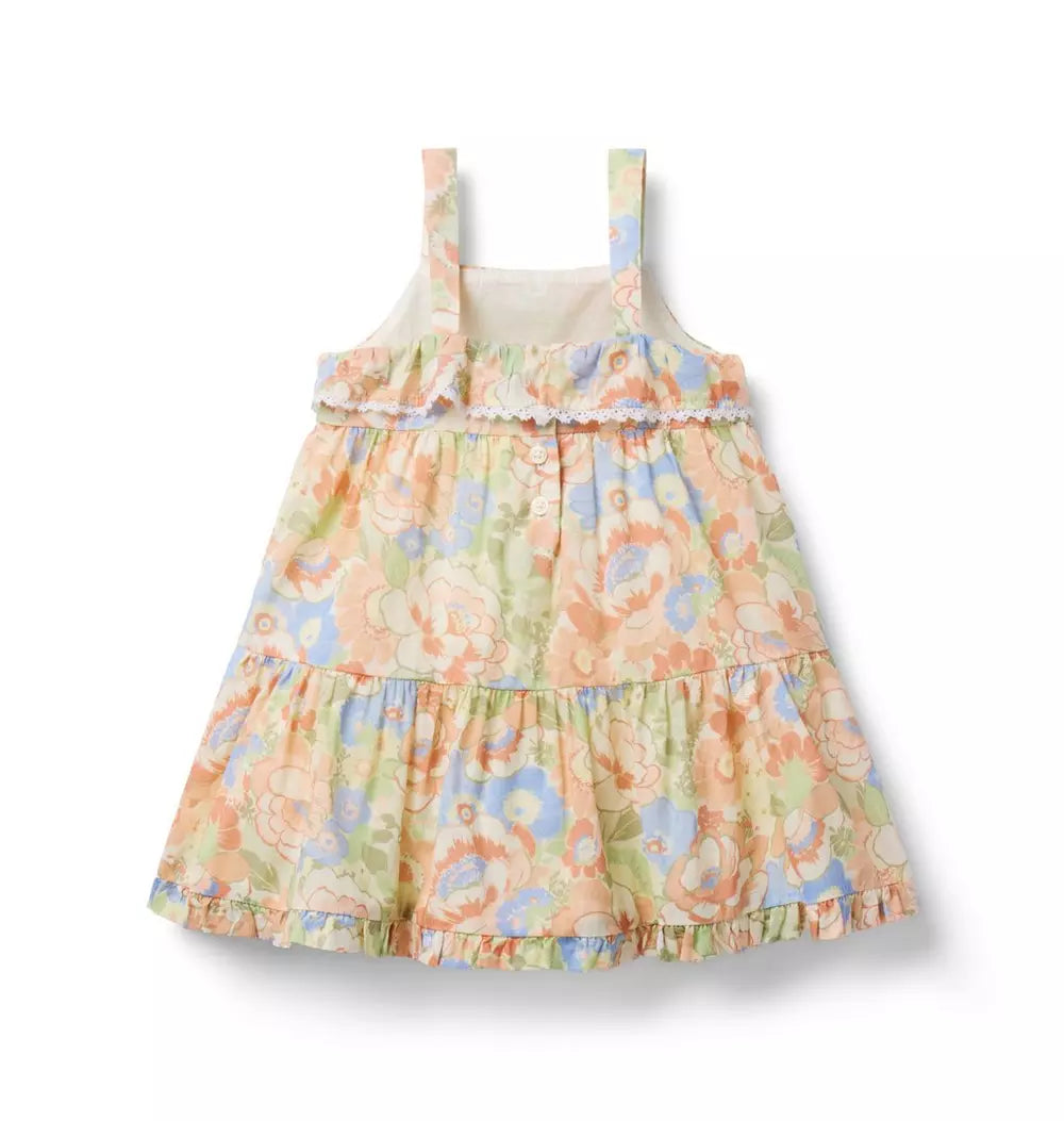 Baby Floral Tiered Dress (NWOT 12-18M)