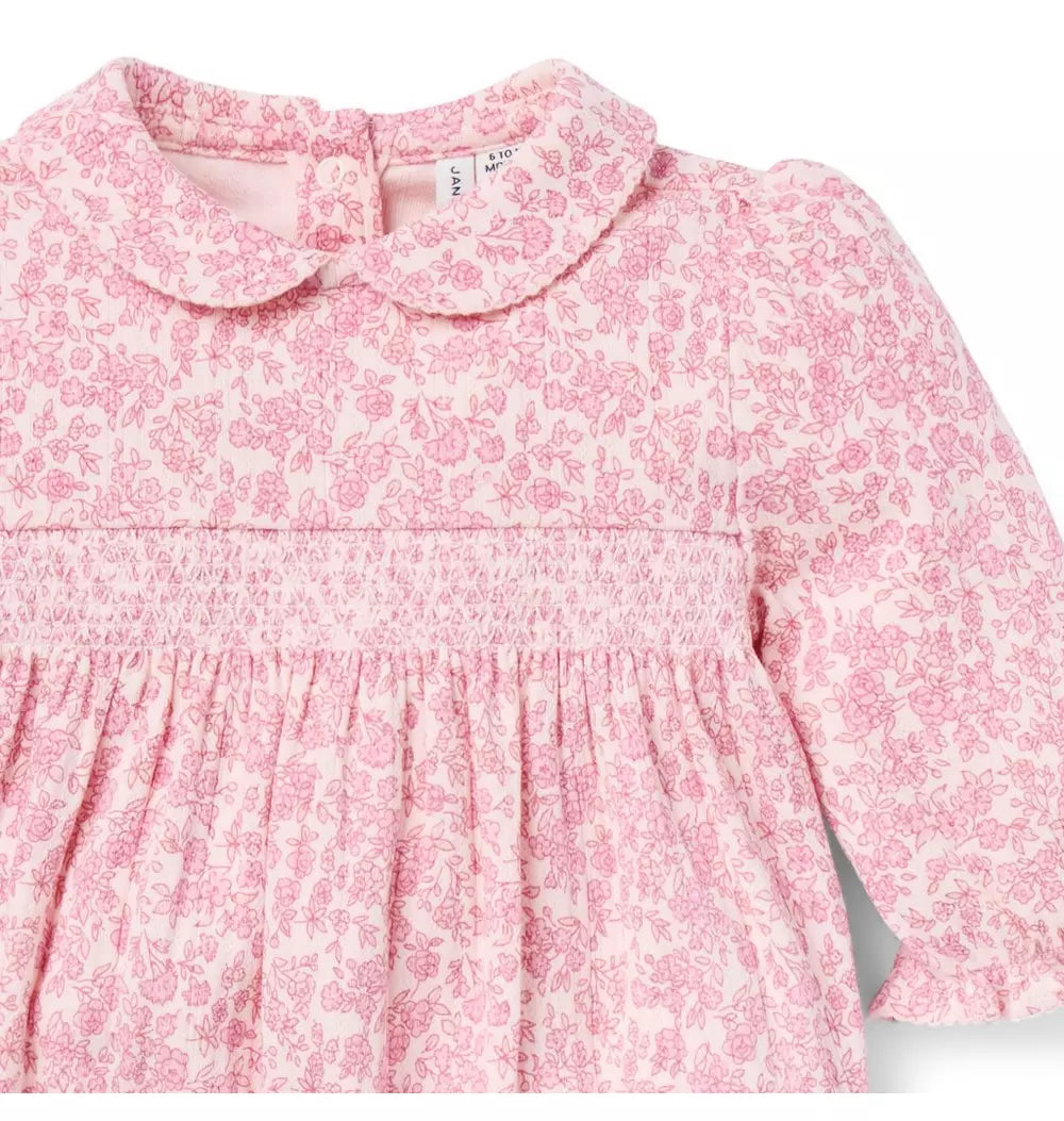 Baby Ditsy Floral Smocked Romper (Size 18-24M) EUC