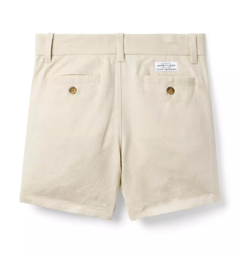 Linen-Cotton Khaki Short (EUC 3T)