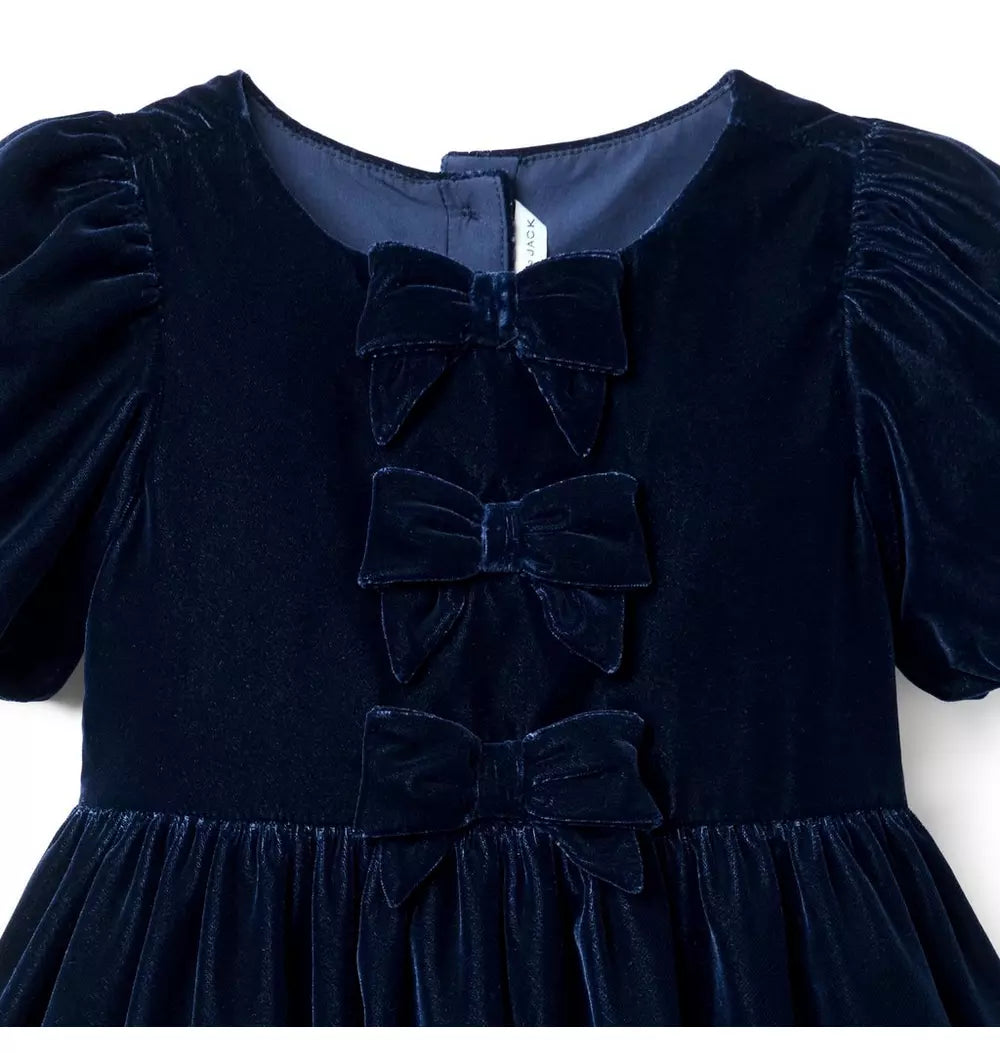 The Velvet Bow Dress (18-24M) NWOT