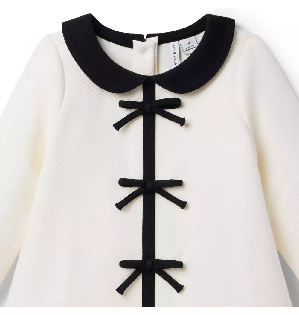 The Quilted Dropwaist Ivory Dress(18-24M) NWT