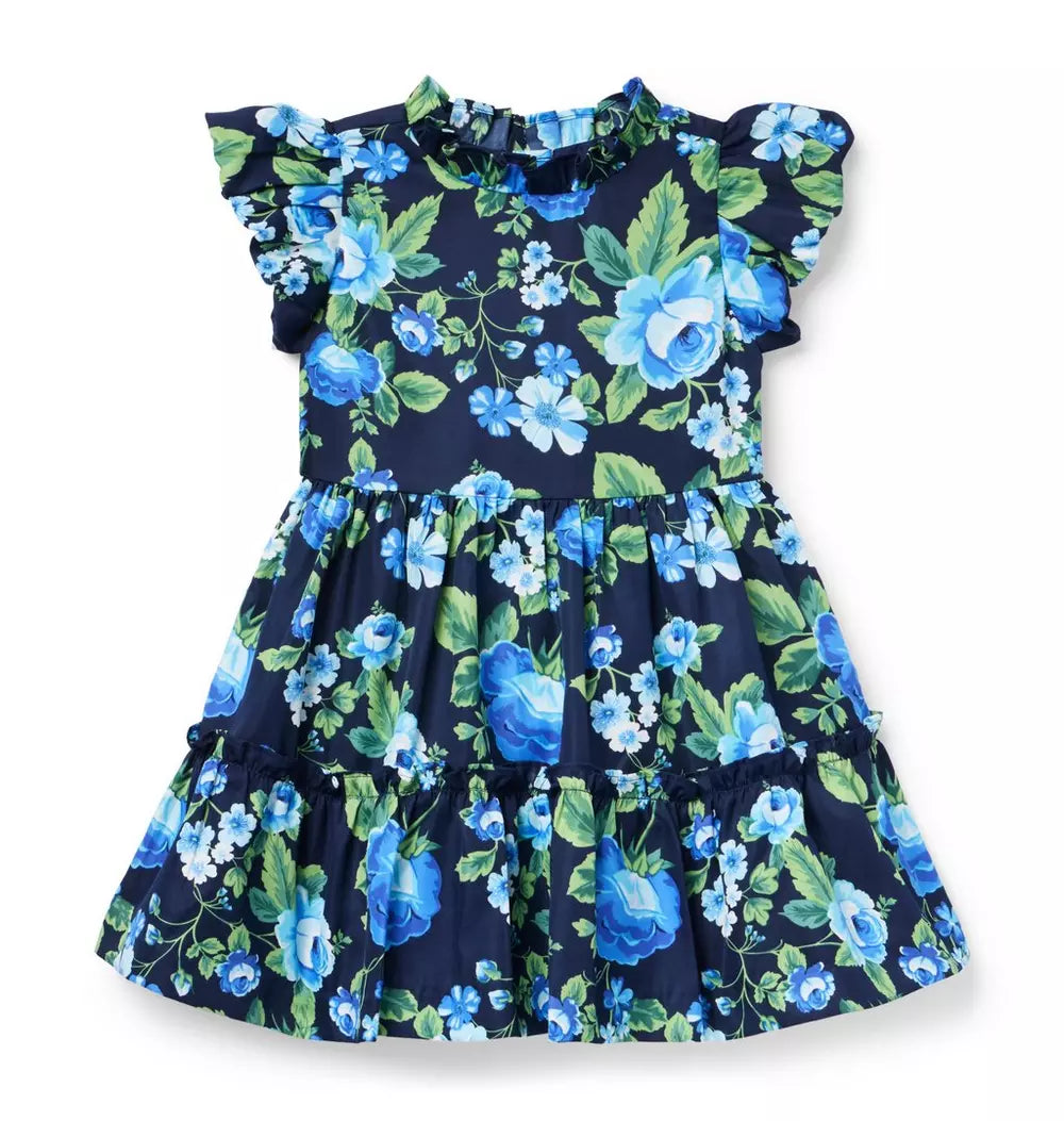 Floral Ruffle Dress (EUC 18-24M)
