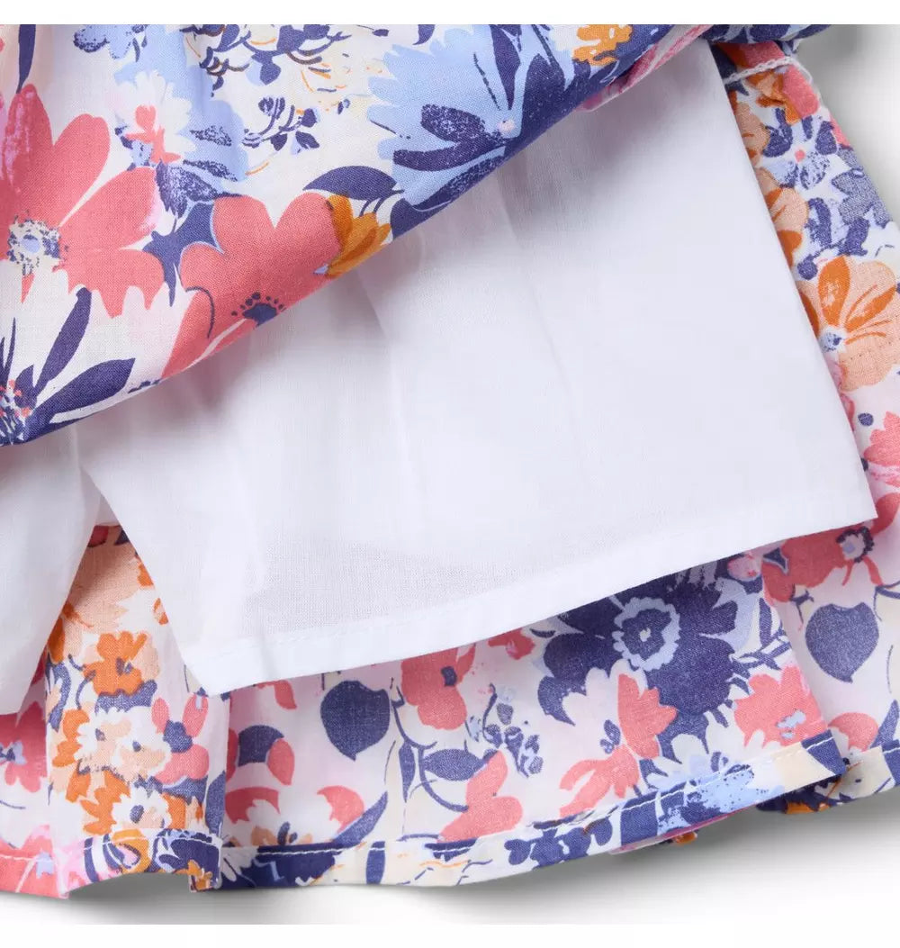 Floral Pleated Skort (EUC 12-18M)