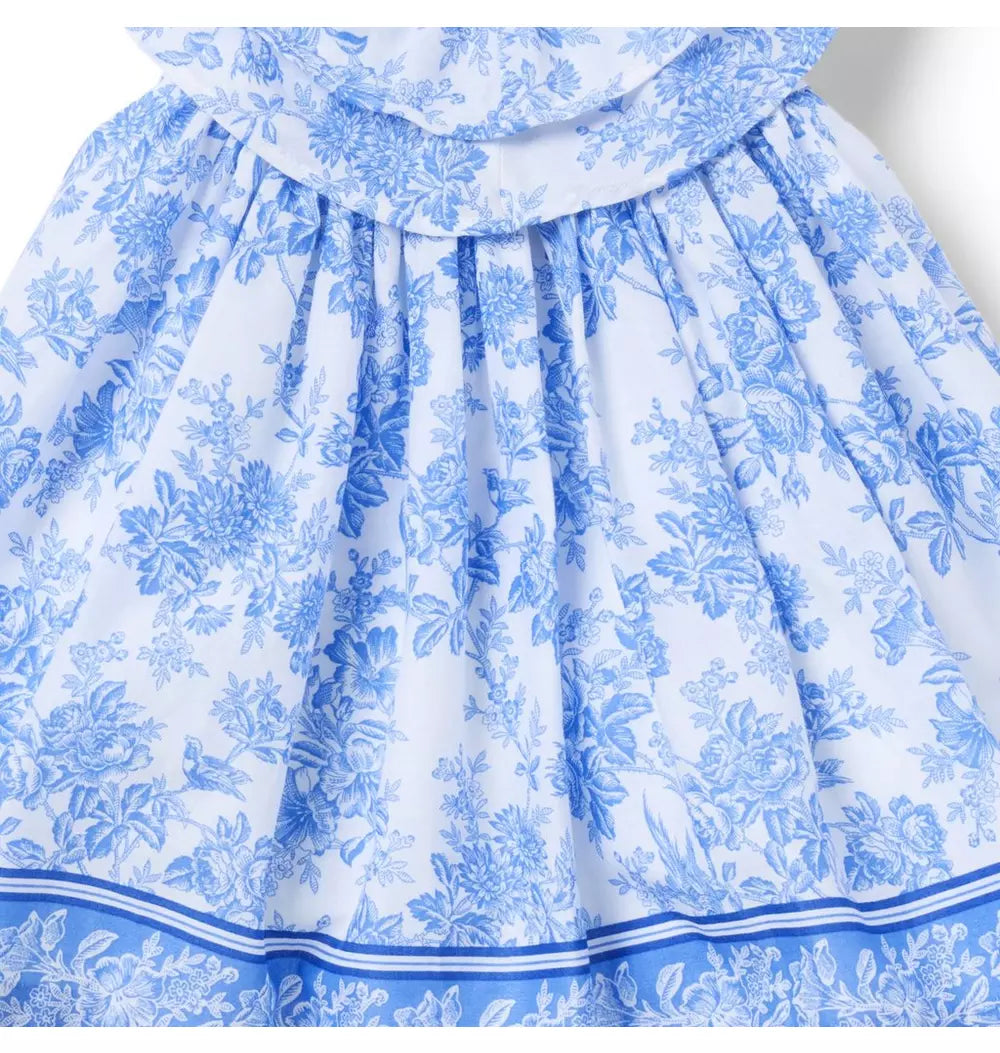 Baby Floral Border Dress (EUC 12-18M)