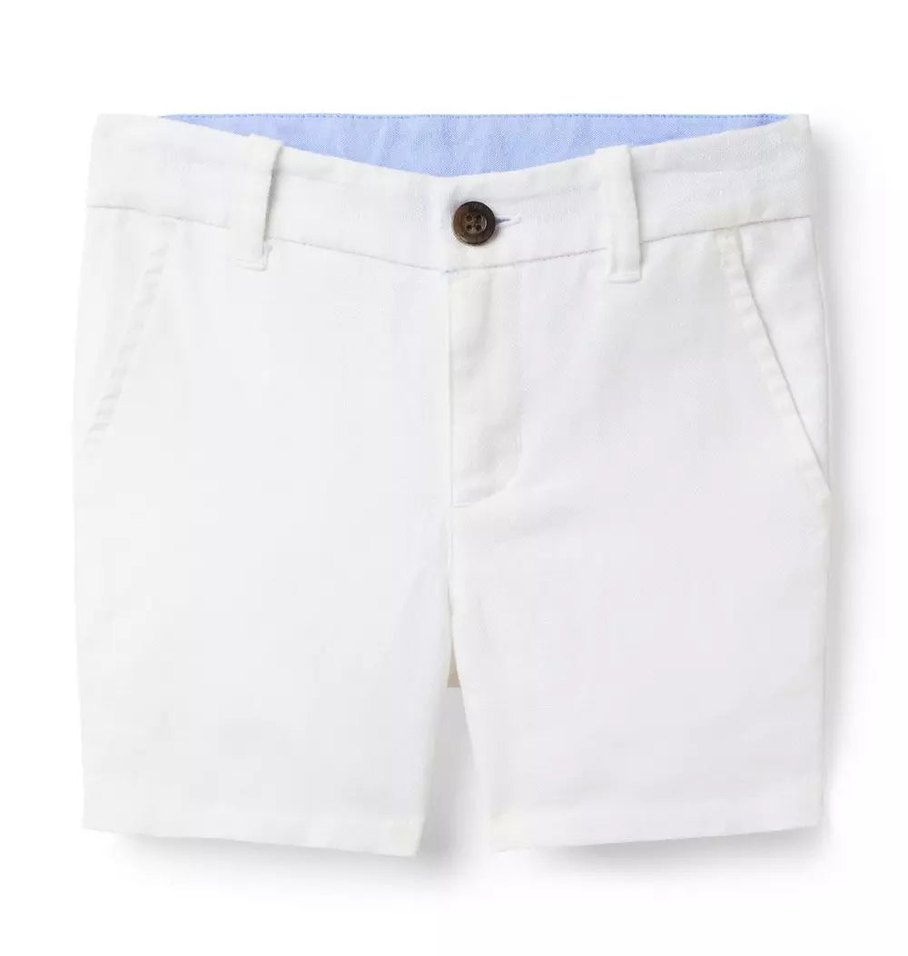 Linen-Cotton Boys White Short (EUC 3T)