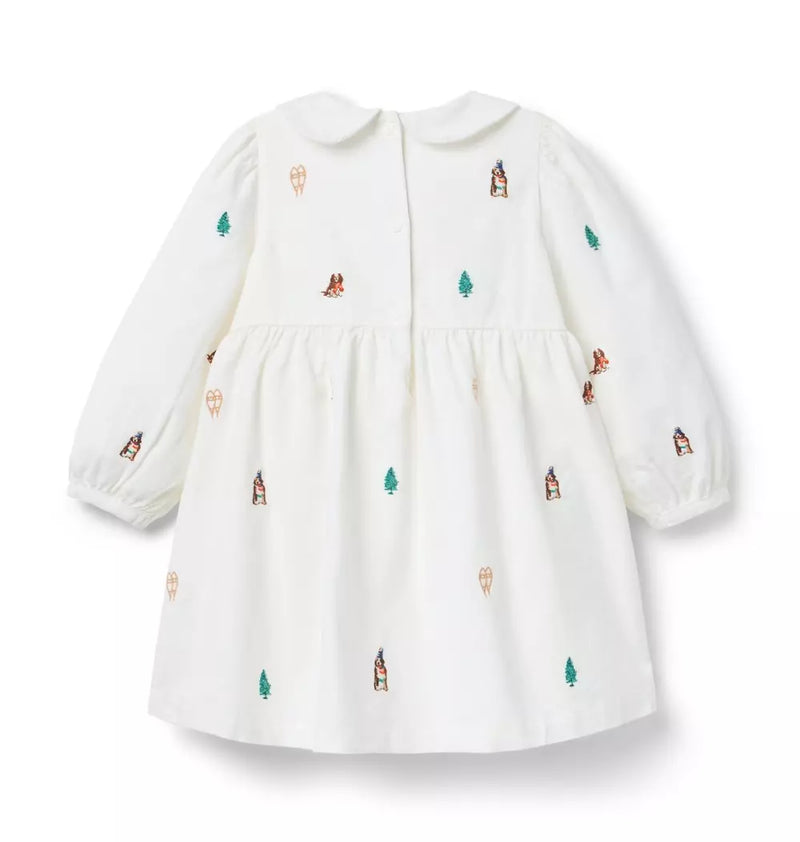 Gray Malin X Janie And Jack Fur-Ever Friends Dress (Size 18-24M) NWT