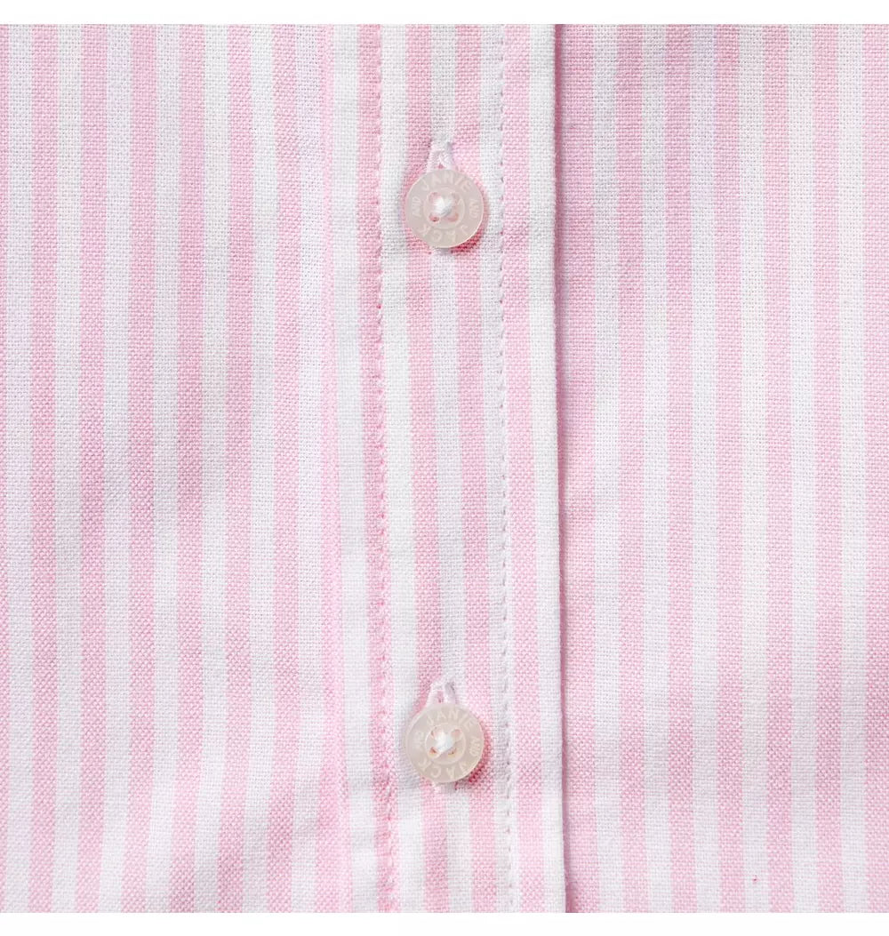 Think Pink Striped Oxford Shirt (EUC 3T)