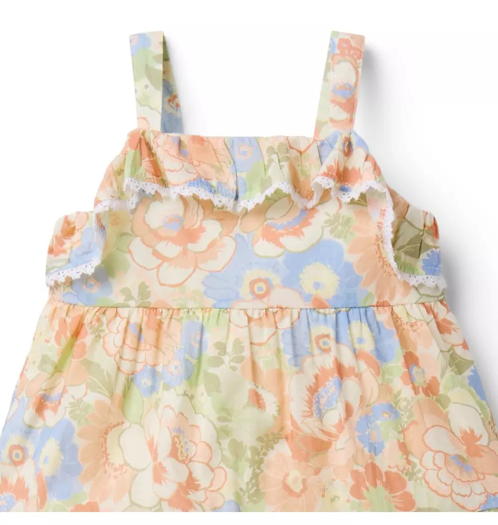 Baby Floral Tiered Dress (NWOT 12-18M)