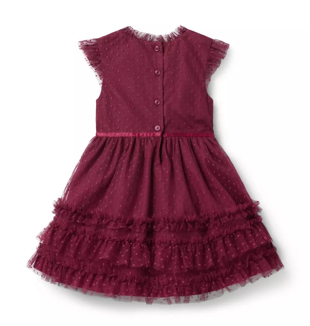 Janie and Jack Dot Tulle Dress (Size: 18-24M) NWT