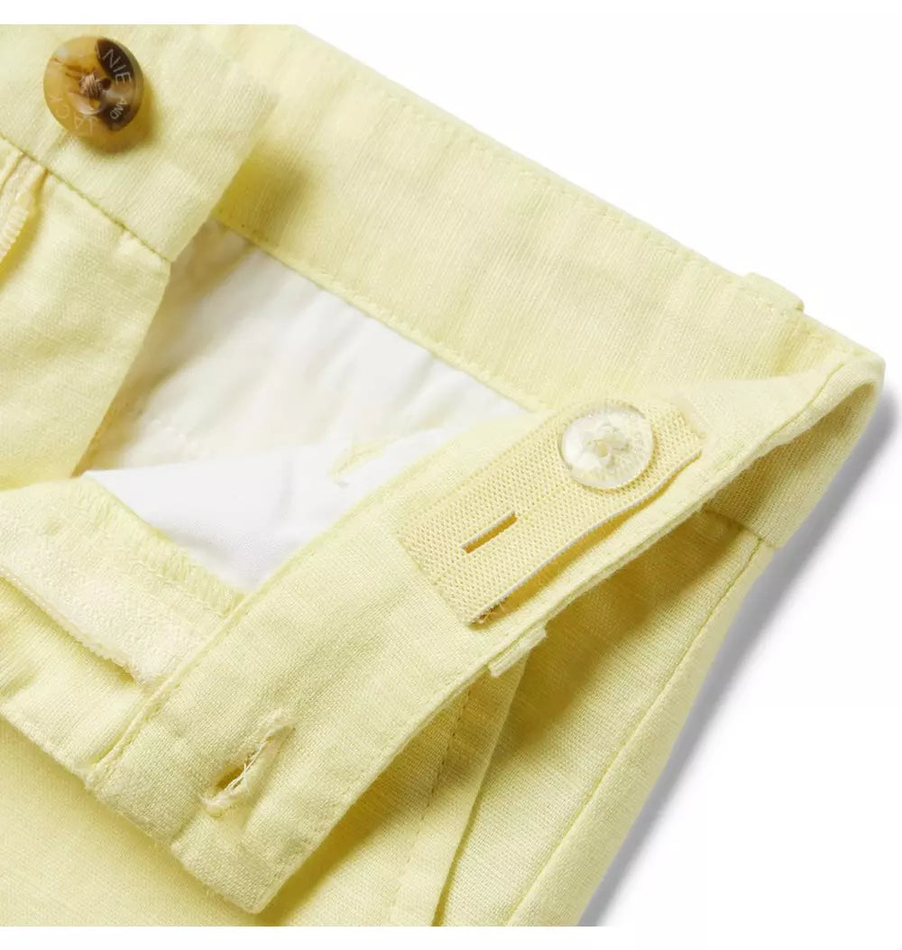 Linen-Cotton Yellow Short (EUC 3T)
