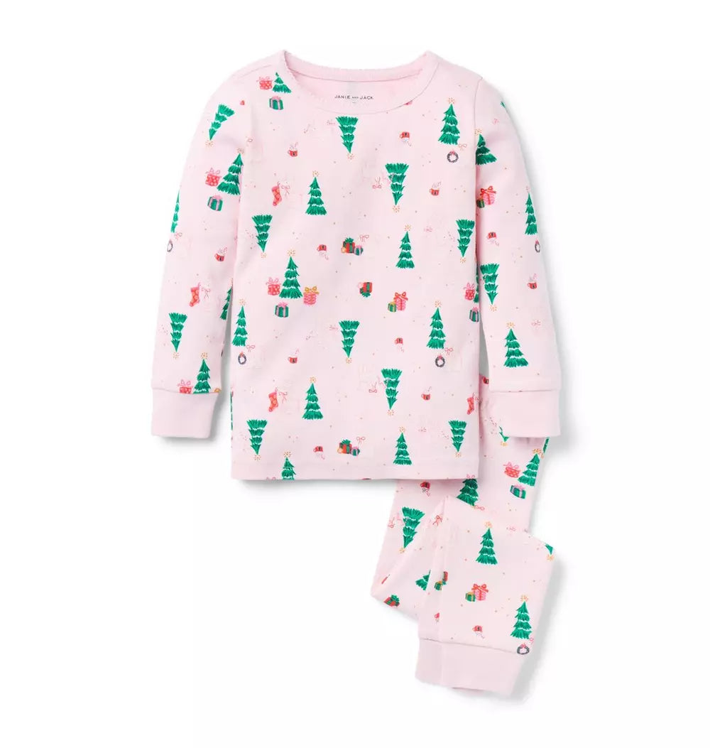 Good Night Pajama In Holiday Poodle (Size 18-24M) EUC
