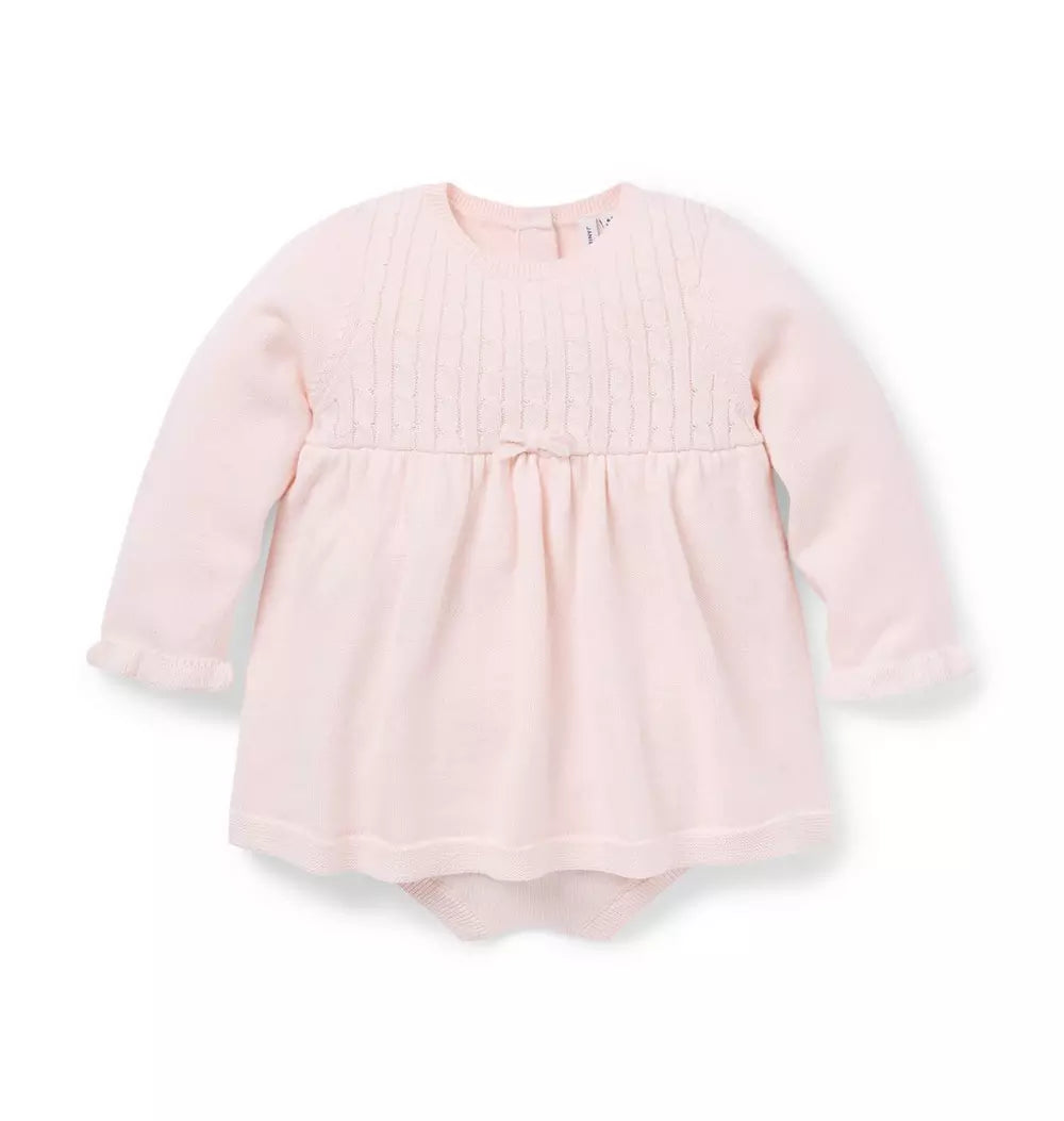Baby Cable Knit Romper (EUC 18-24M)