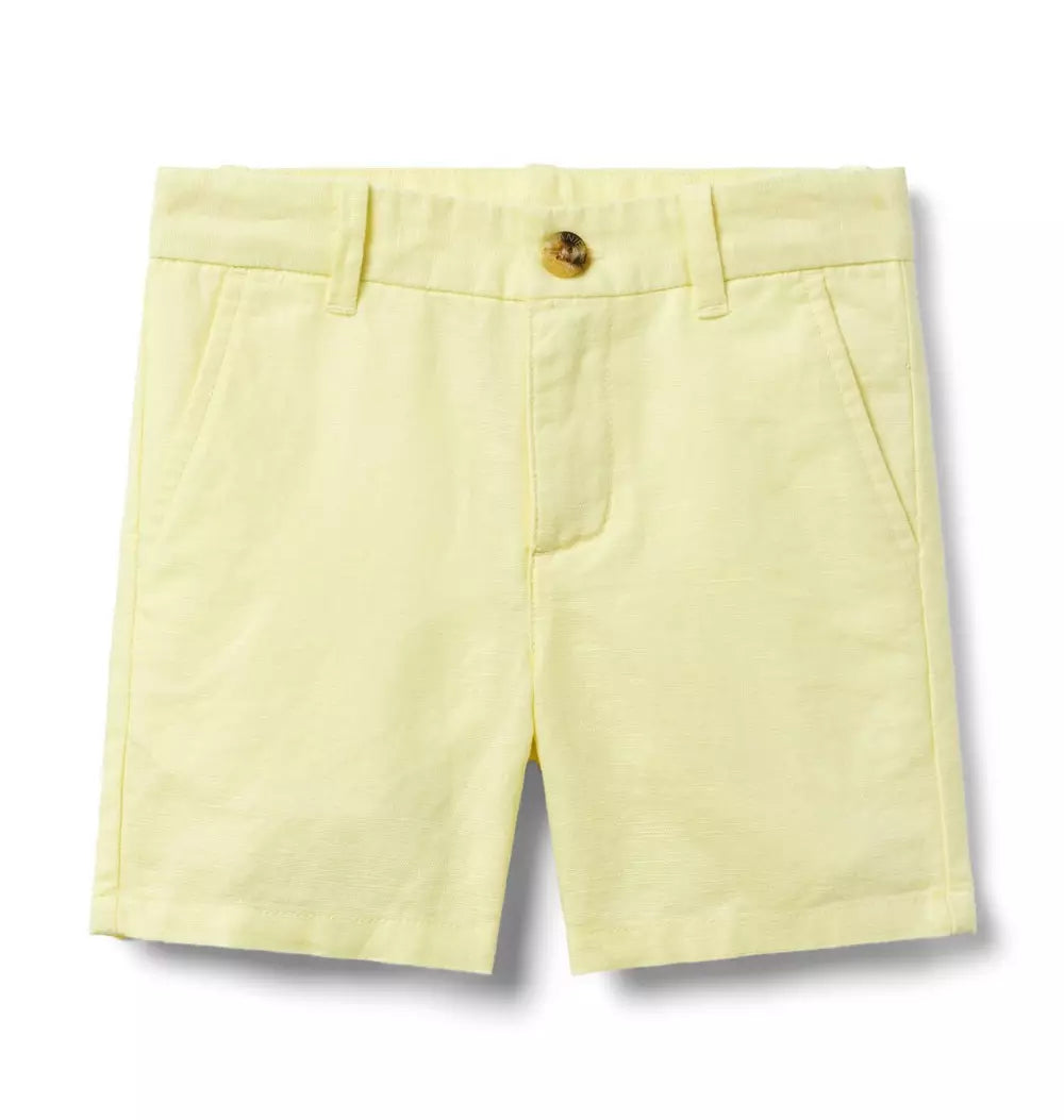 Linen-Cotton Yellow Short (EUC 3T)