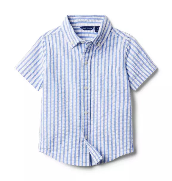 Striped Seersucker Shirt (3T) EUC