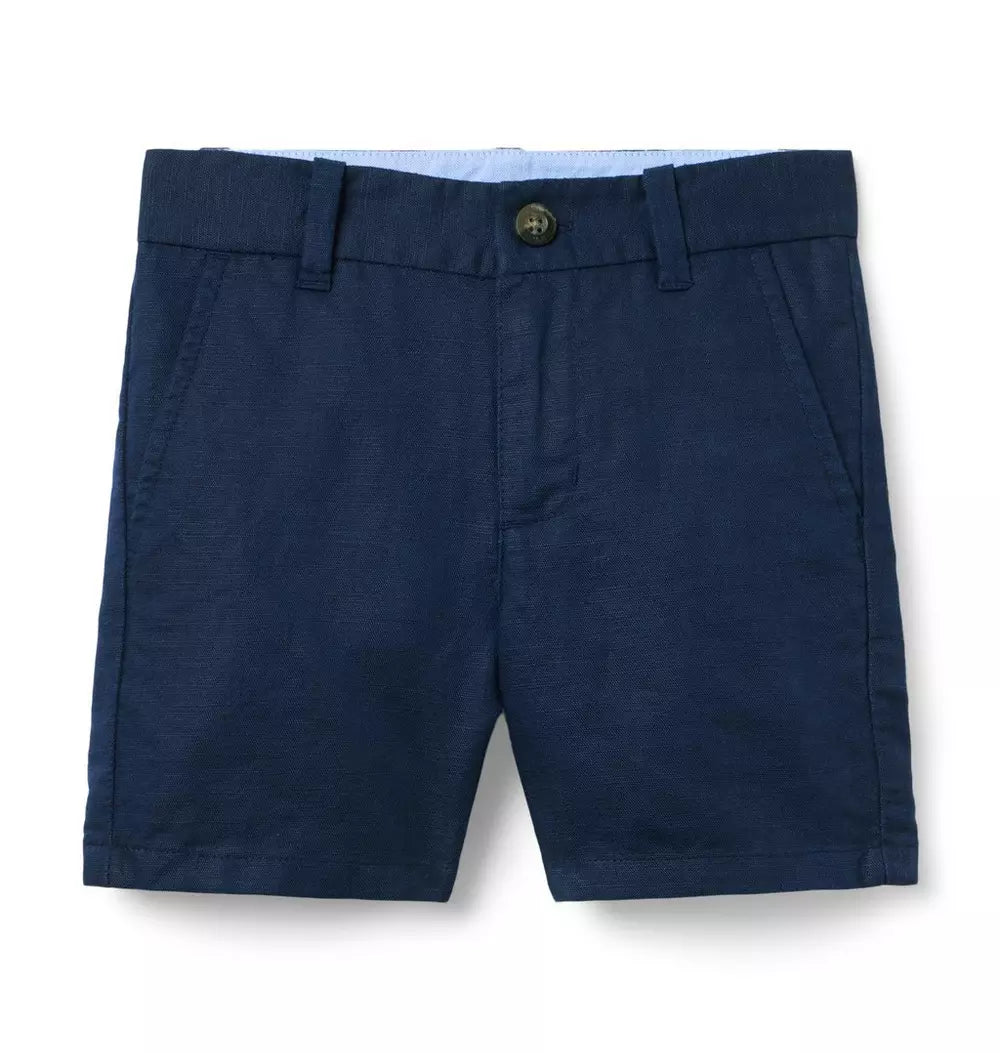 Linen-Cotton Boys Blue Short (EUC 3T)