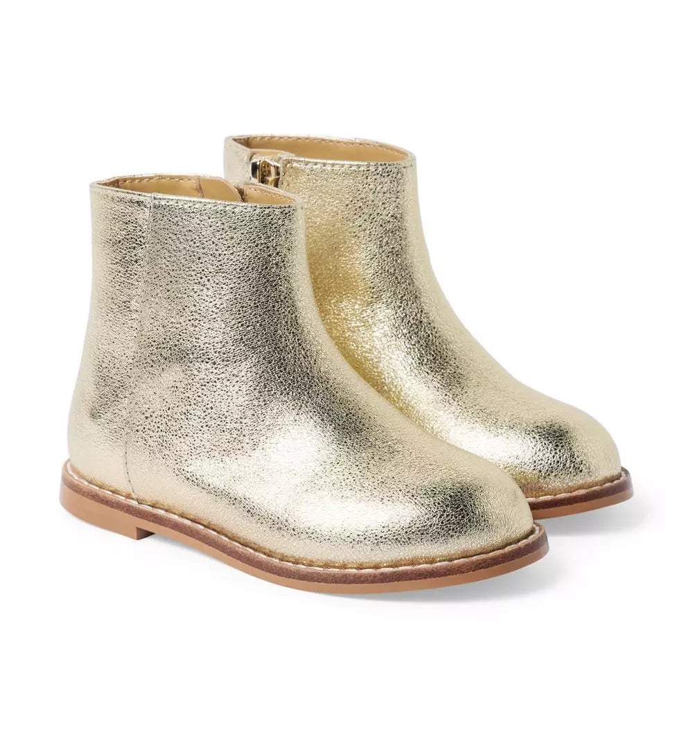 Metallic Bootie (Size 5) EUC