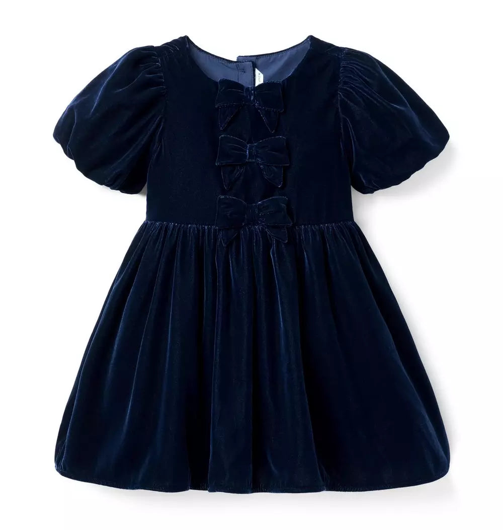 The Velvet Bow Dress (18-24M) NWOT