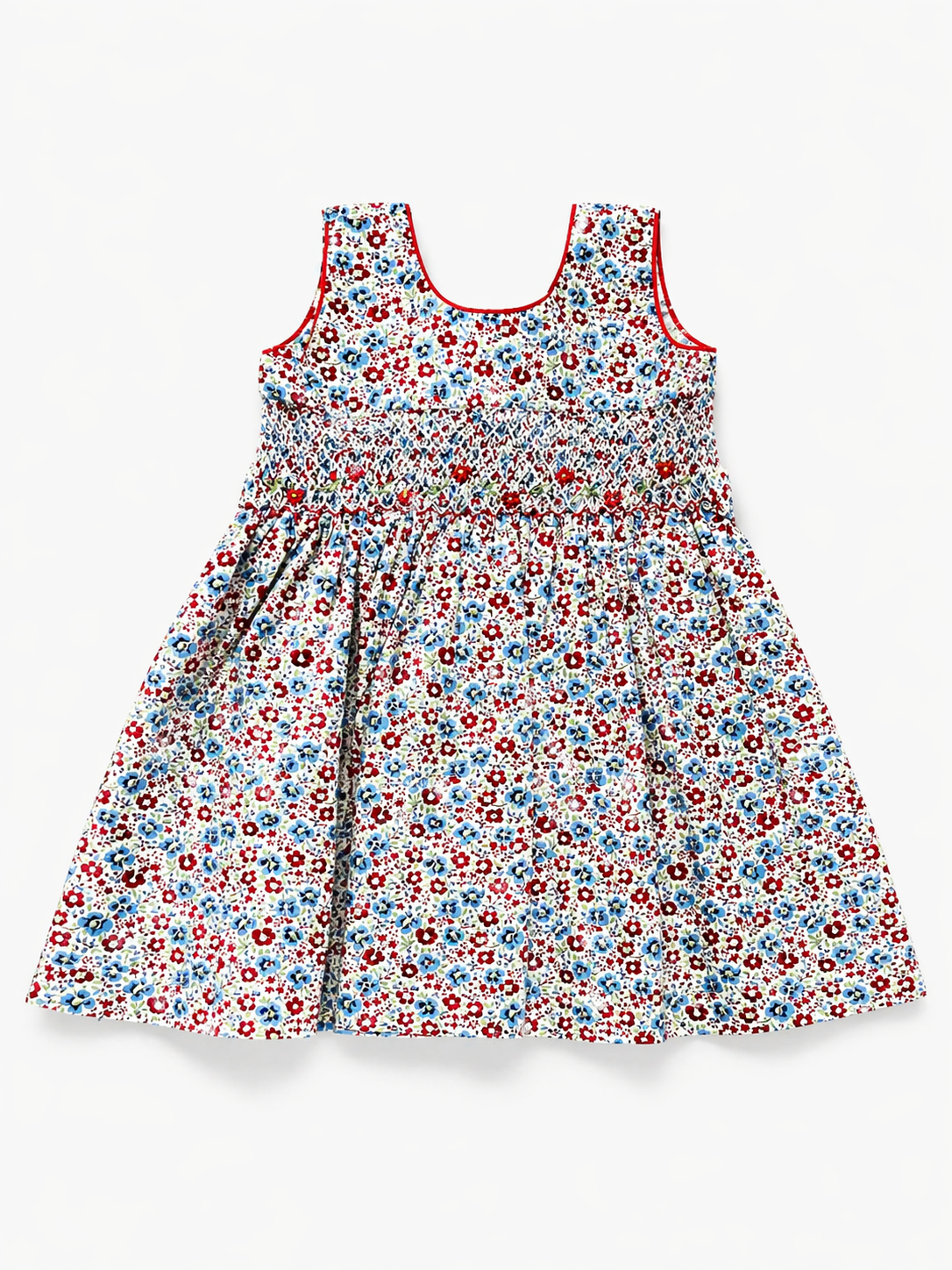 Floral Smocked Strappy Dress (Size: 2T) EUC