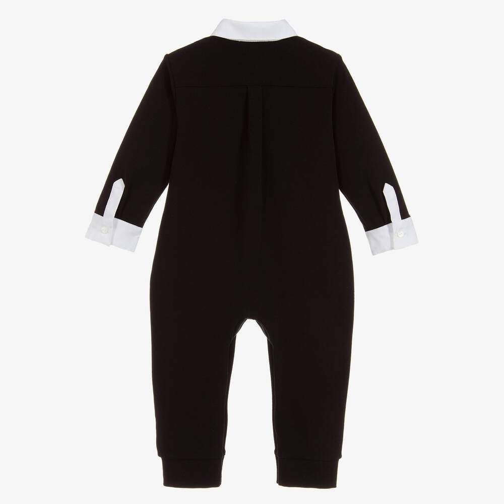 Dolce & Gabbana Jacquard and cotton tuxedo onesie with bow tie: (18-24M) EUC