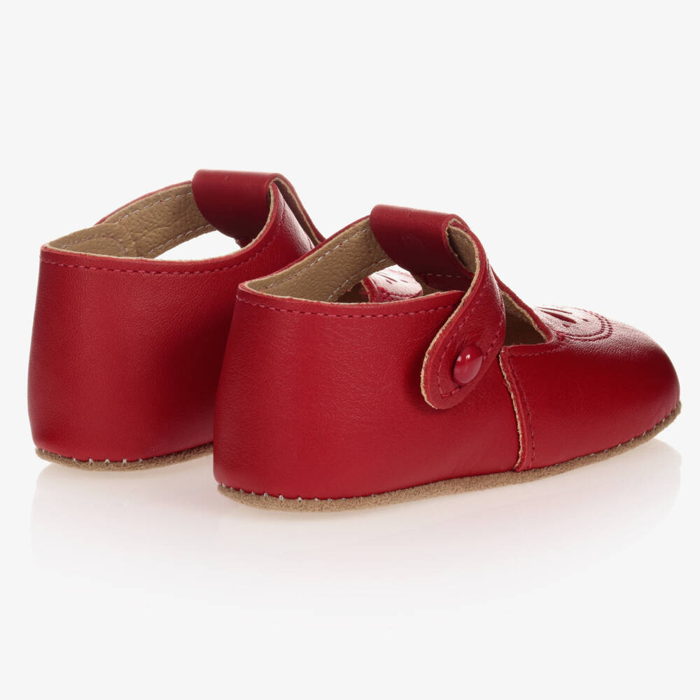 Early Days Red Leather Pre-Walker Shoes (Size 6-9M ) EUC