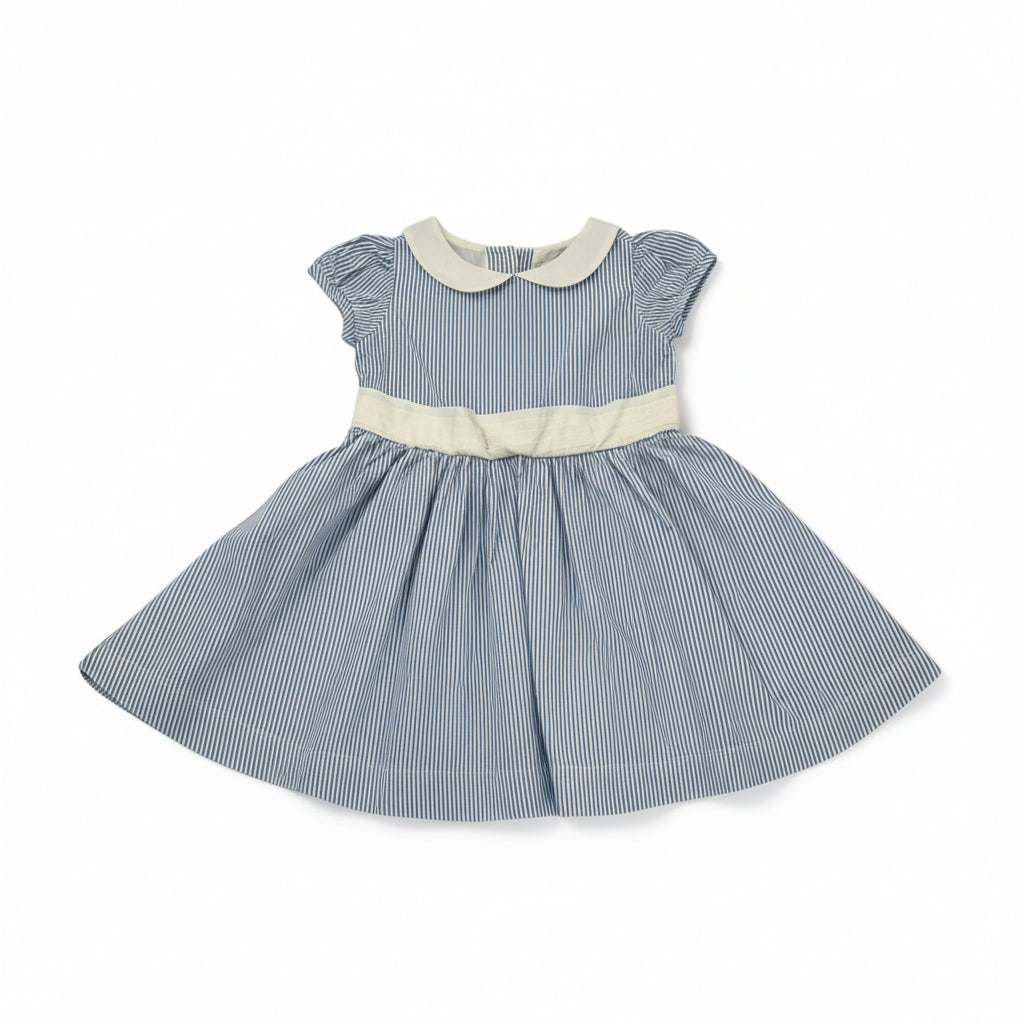 Girls' Short Sleeve Special Occasion Peter Pan Collar Dress (12-18M) NWT