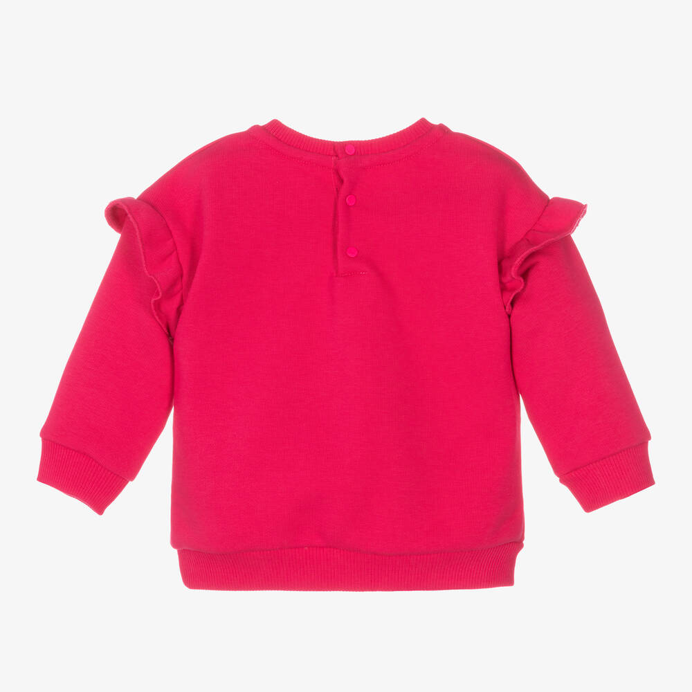 Givenchy Girls Pink Cotton Sequin sweatshirt and Jogger Set (18M) NWT