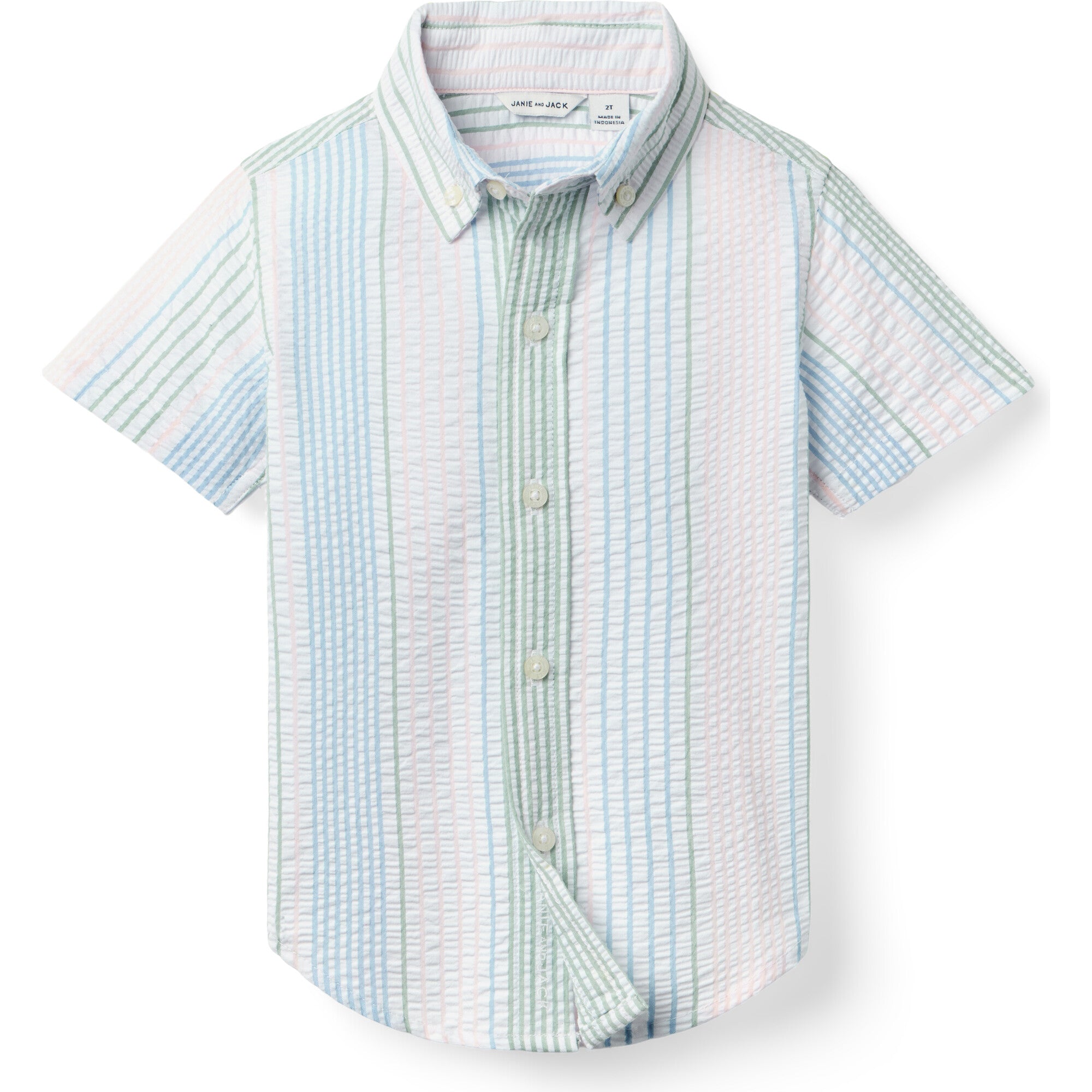 Striped Seersucker Shirt, Multi (Size 4T) NWT