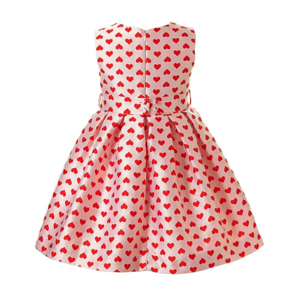 Heart Damask Party Dress (EUC 2T)