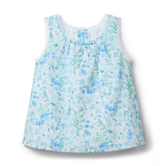 Floral Circle Trim Top (Size 18-24M) NWOT