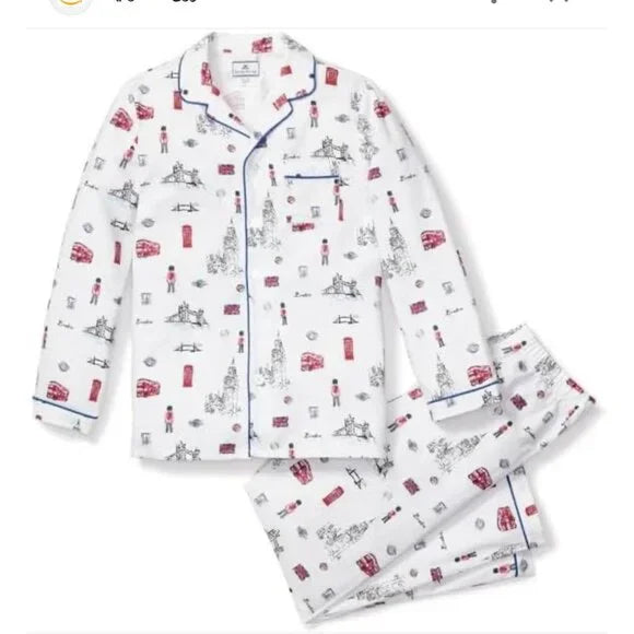 Kid's Twill Pajama Set's Gingham (2T) EUC