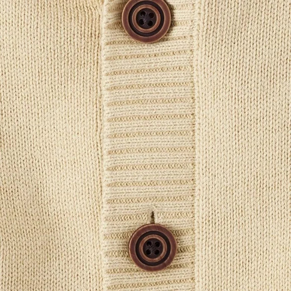Boys Embroidered Horse Shawl Collar Cardigan - (3T) EUC