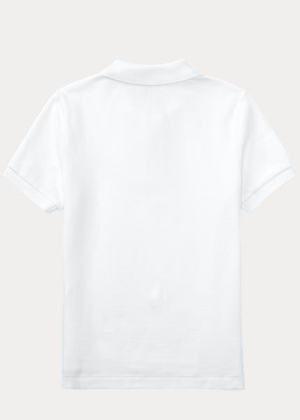Boys The Iconic White Mesh Polo Shirt (EUC 3T)