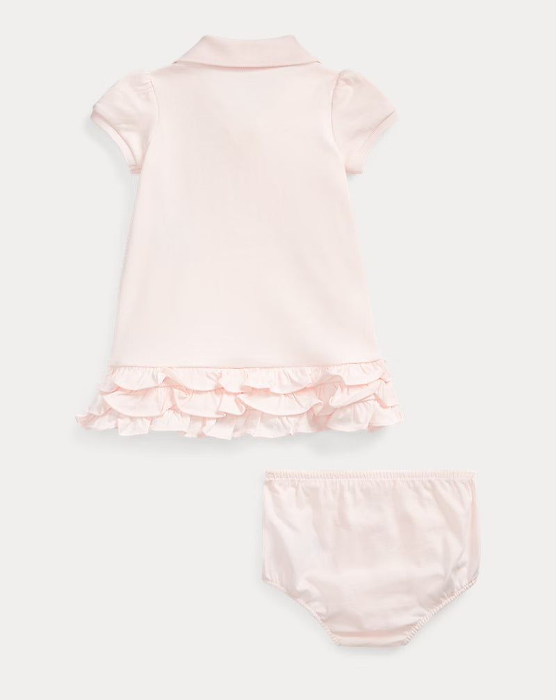 Ruffled Polo Pink Dress & Bloomer (EUC 24M)